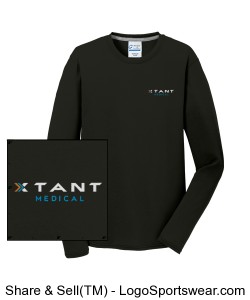 Port & Company Adult Long Sleeve Performance Blend T-Shirt Design Zoom